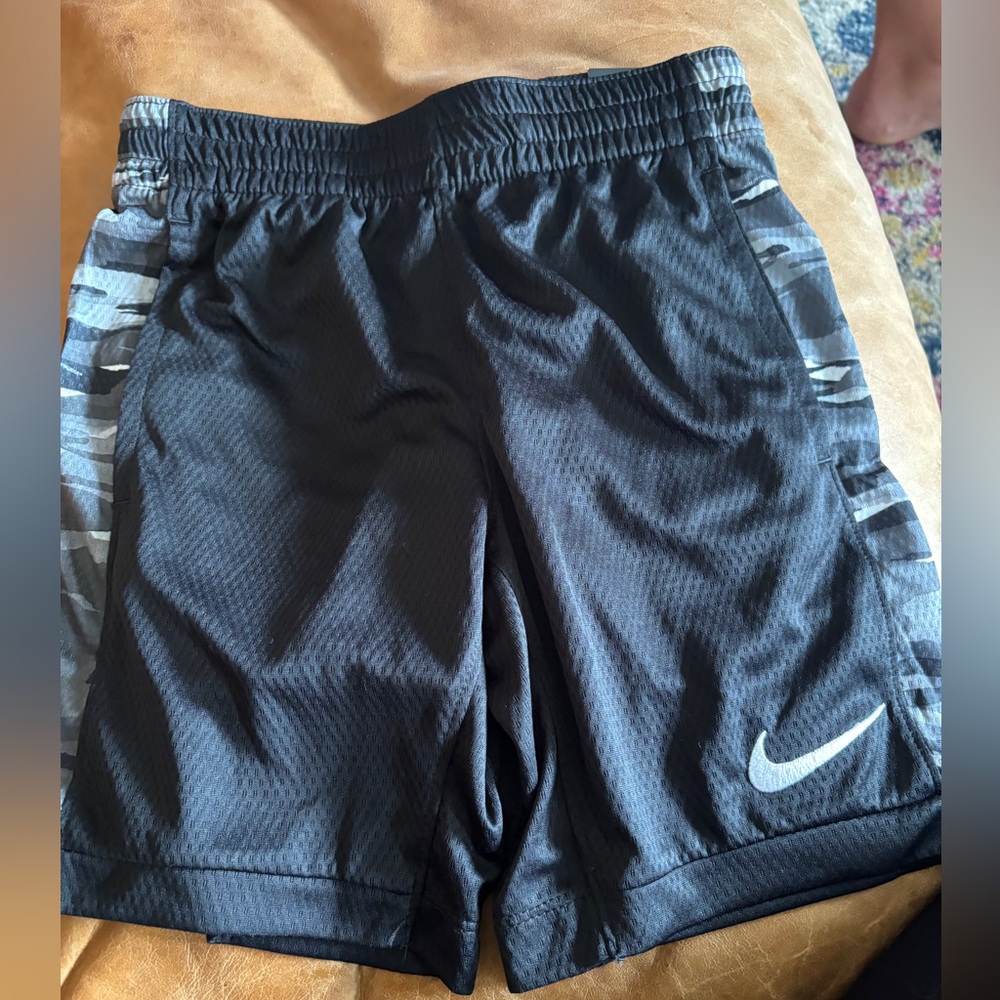 Nike Black Performance Shorts and Blue Performance Shorts With Elastic Waistband